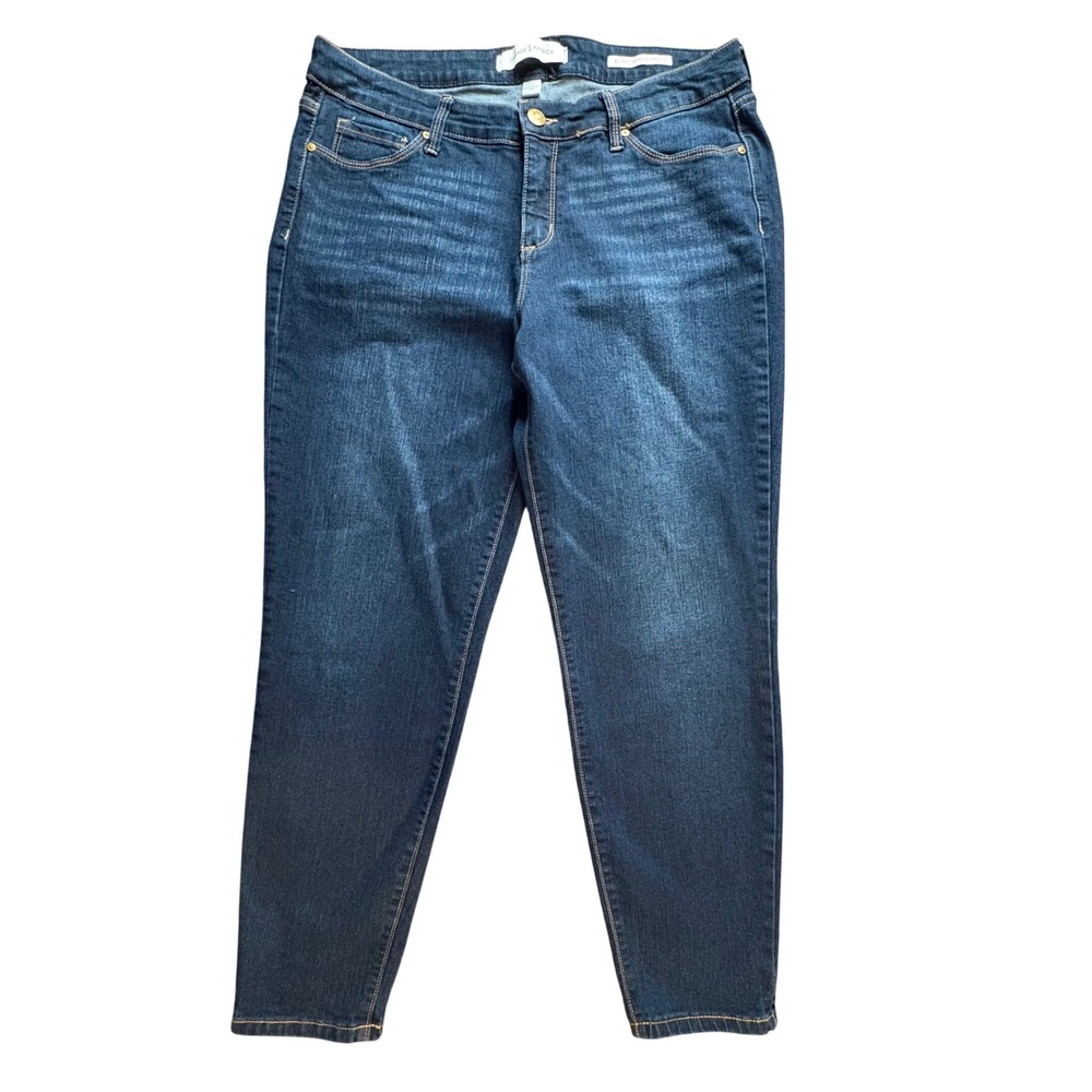 Vintage America Boho Skinny Ankle Jeans Womens 12/31 Blue Stretch Denim